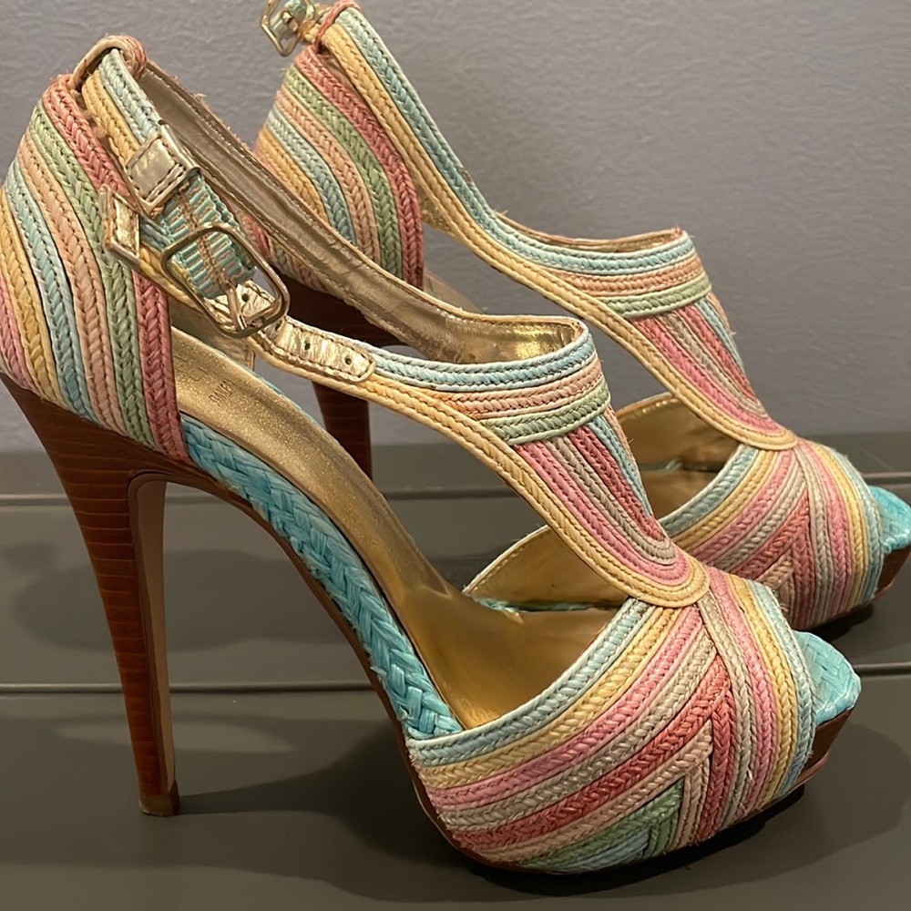 Multi Colored Pastel Heels!